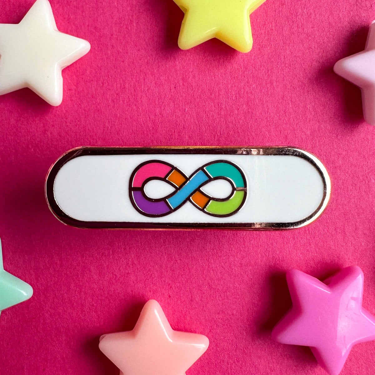 Neurodivergent Pride Plaque Enamel Pin