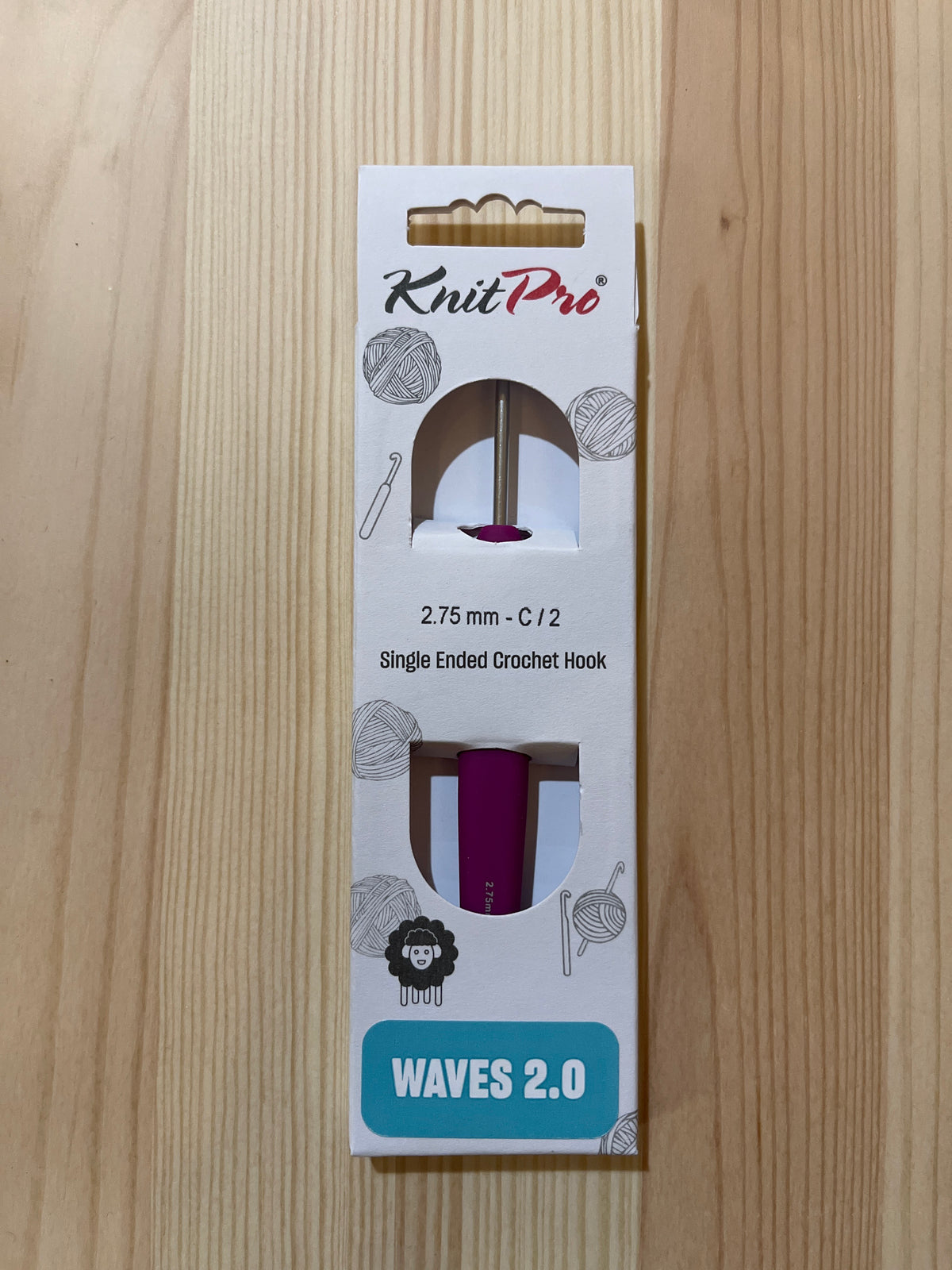 KnitPro Waves 2.0 Single Ended Crochet Hook
