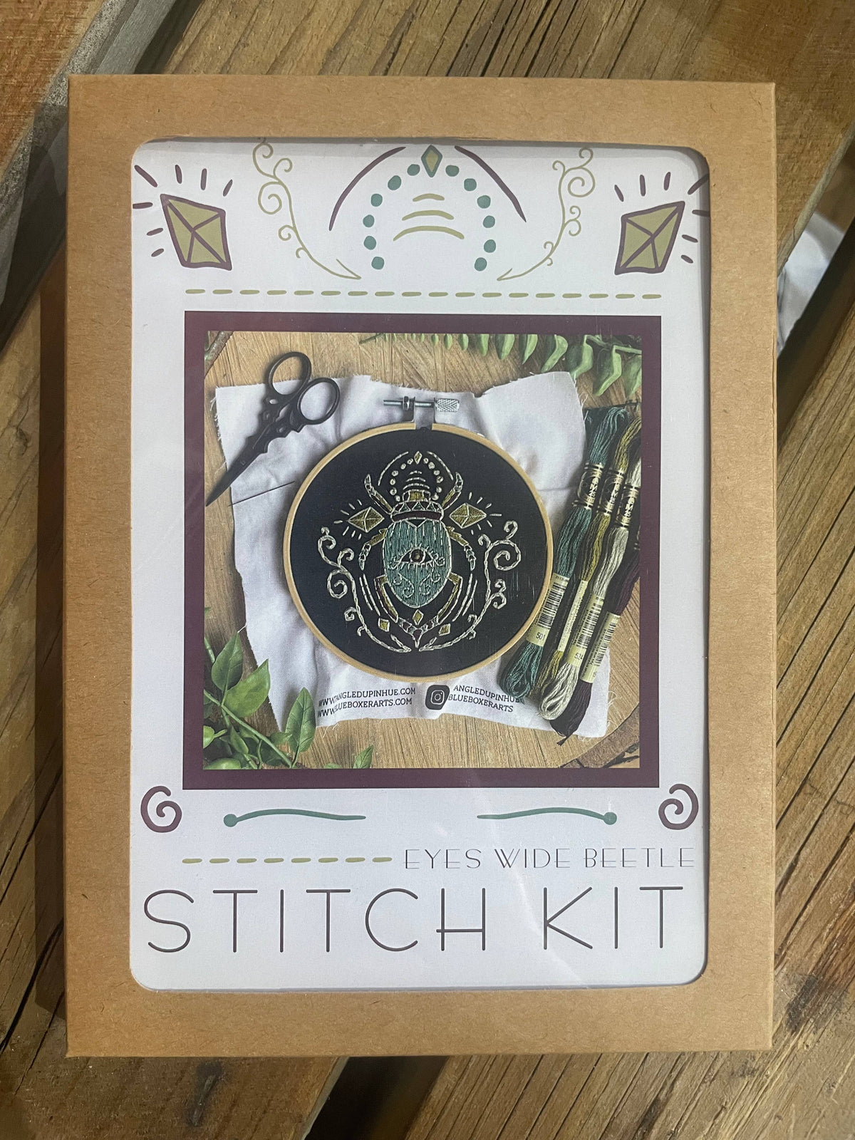 Eyes Wide Beetle Embroidery Kit