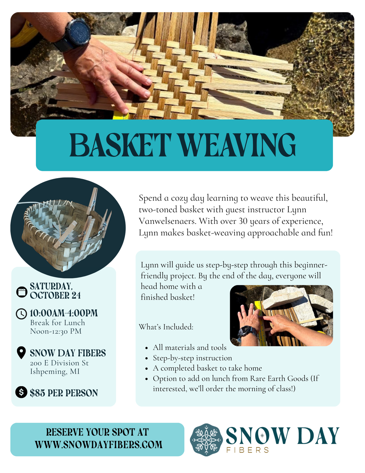 Basket Weaving Workshop 10/24