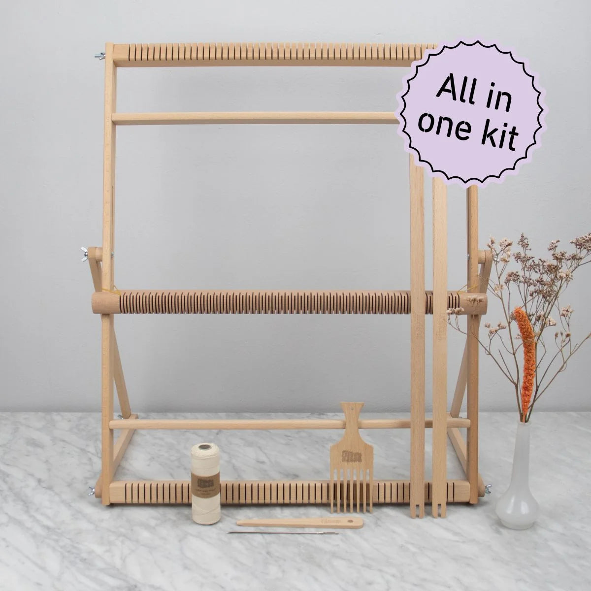 Extra Large Hand Loom (With Weaving Tools!)