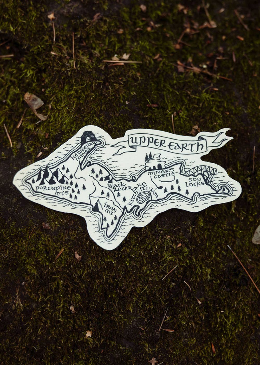 Upper Earth Lord of the Rings Michigan Sticker