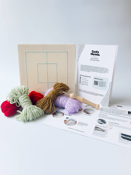 Color Plane Punch Needle Craft Kit