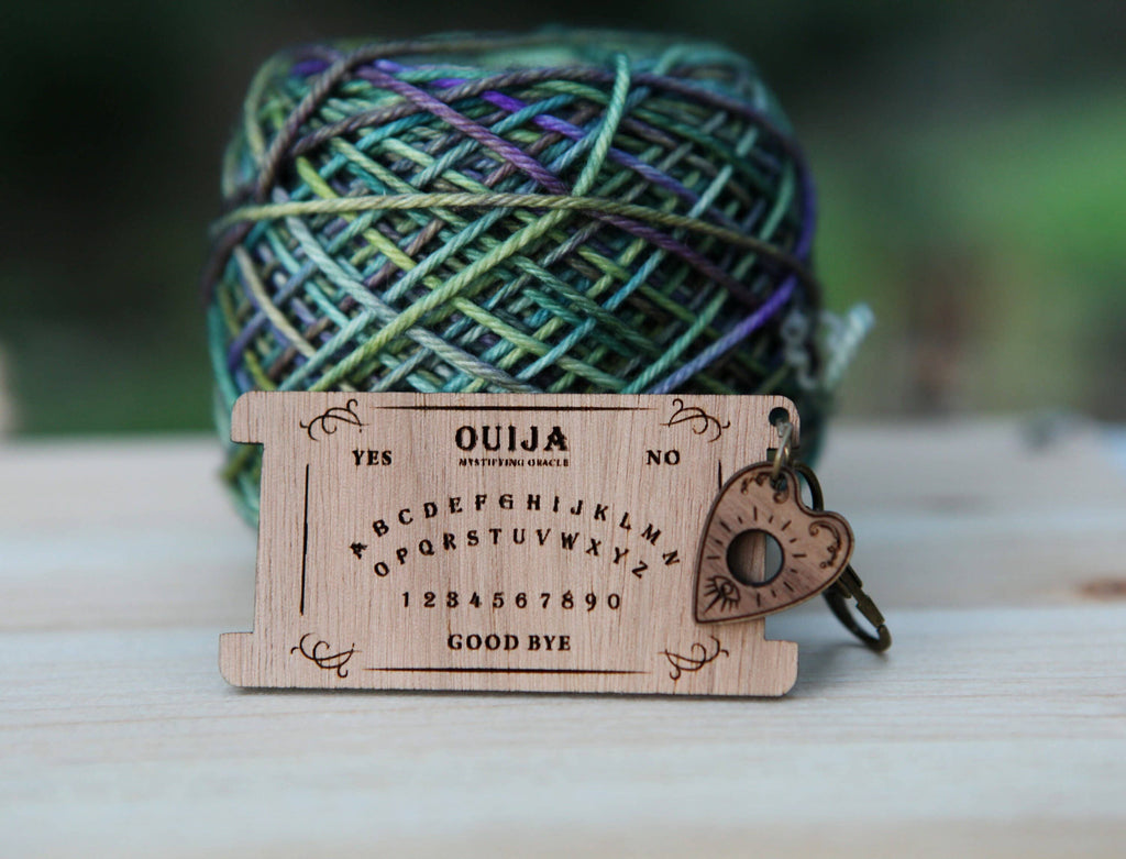 Walnut Wood Ouija Board with Planchette & WPI Ruler