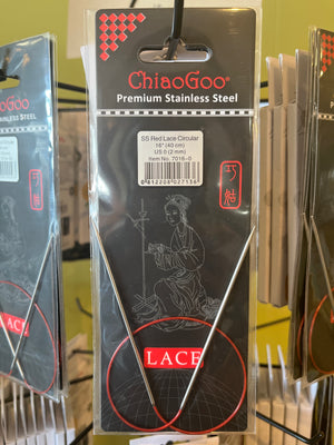 ChiaoGoo Lace Stainless Steel Fixed Circular Needles