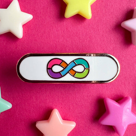 Neurodivergent Pride Plaque Enamel Pin