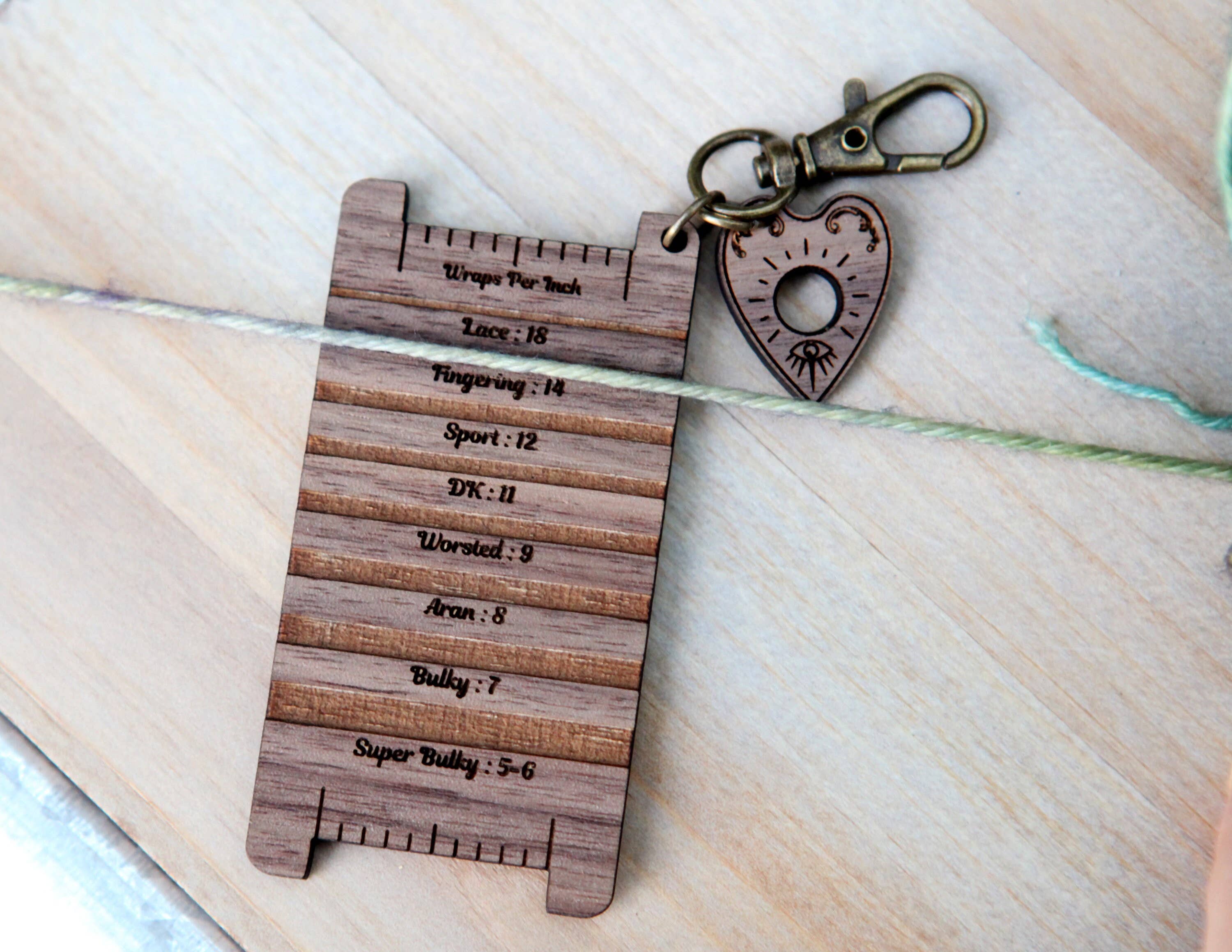 Walnut Wood Ouija Board with Planchette & WPI Ruler