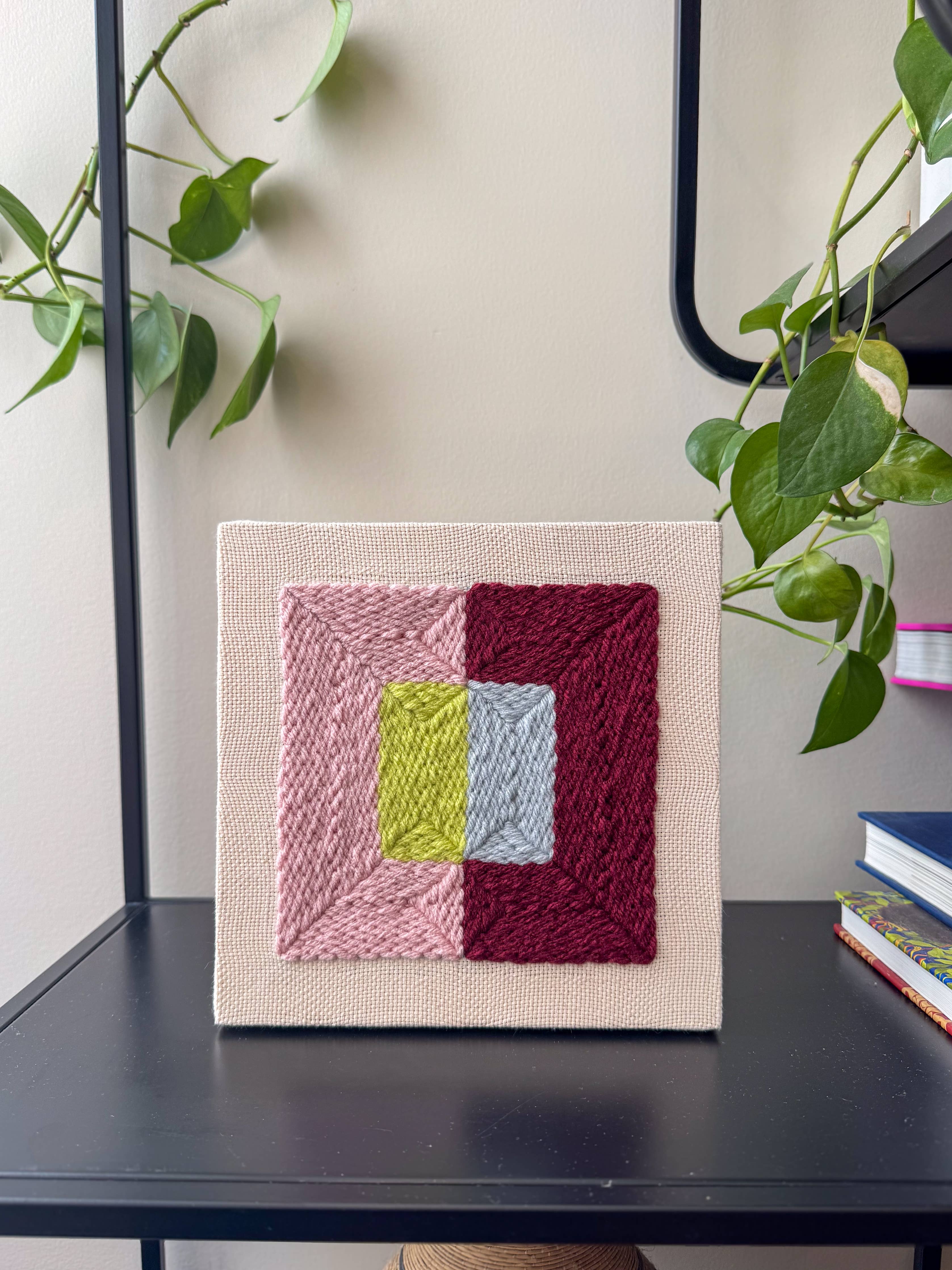 Color Plane Punch Needle Craft Kit