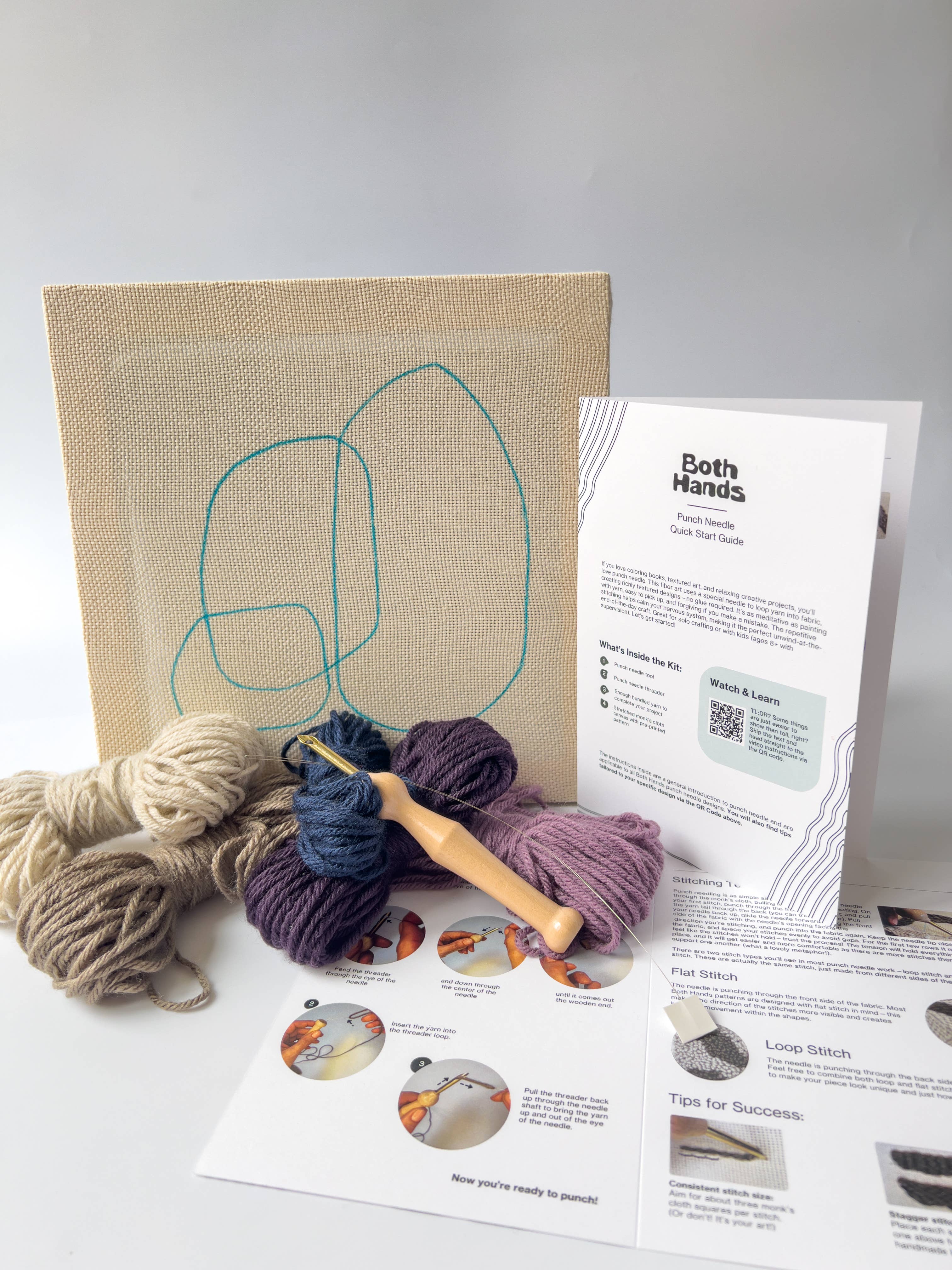 Pebbles III Punch Needle Kit