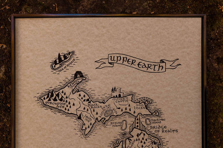 The Hobbit Middle Earth Map of Michigan