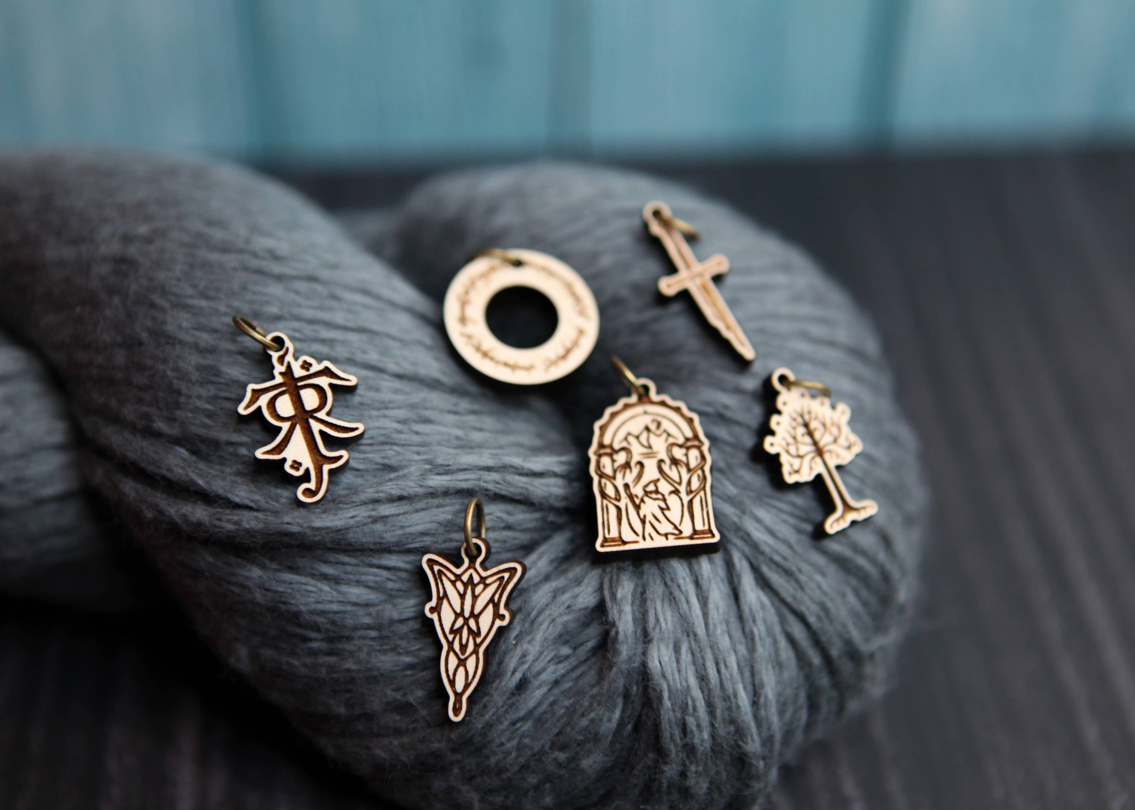 LOTR Tolkien Knitting Stitch Markers