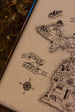 The Hobbit Middle Earth Map of Michigan