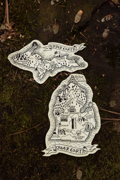 Upper Earth Lord of the Rings Michigan Sticker