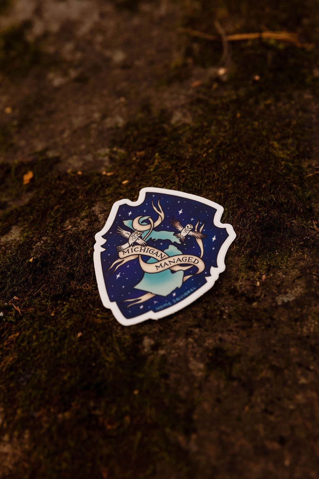 Michigan Managed Marauder's Map Owl Sticker