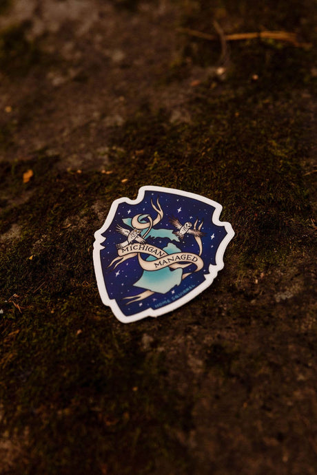 Michigan Managed Marauder's Map Owl Sticker