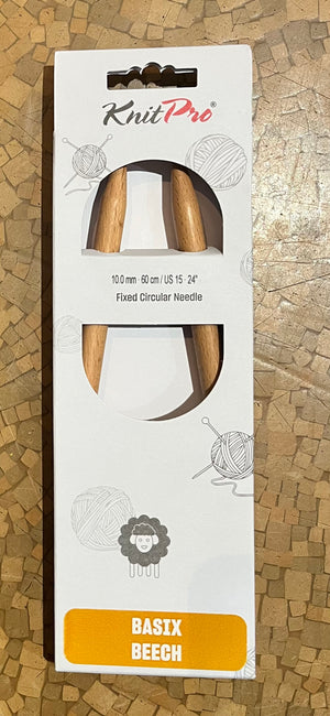 Knit Pro Basix Beech Fixed Circular Needles