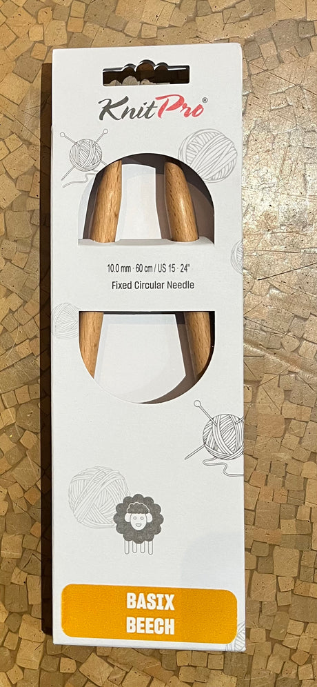 Knit Pro Basix Beech Fixed Circular Needles