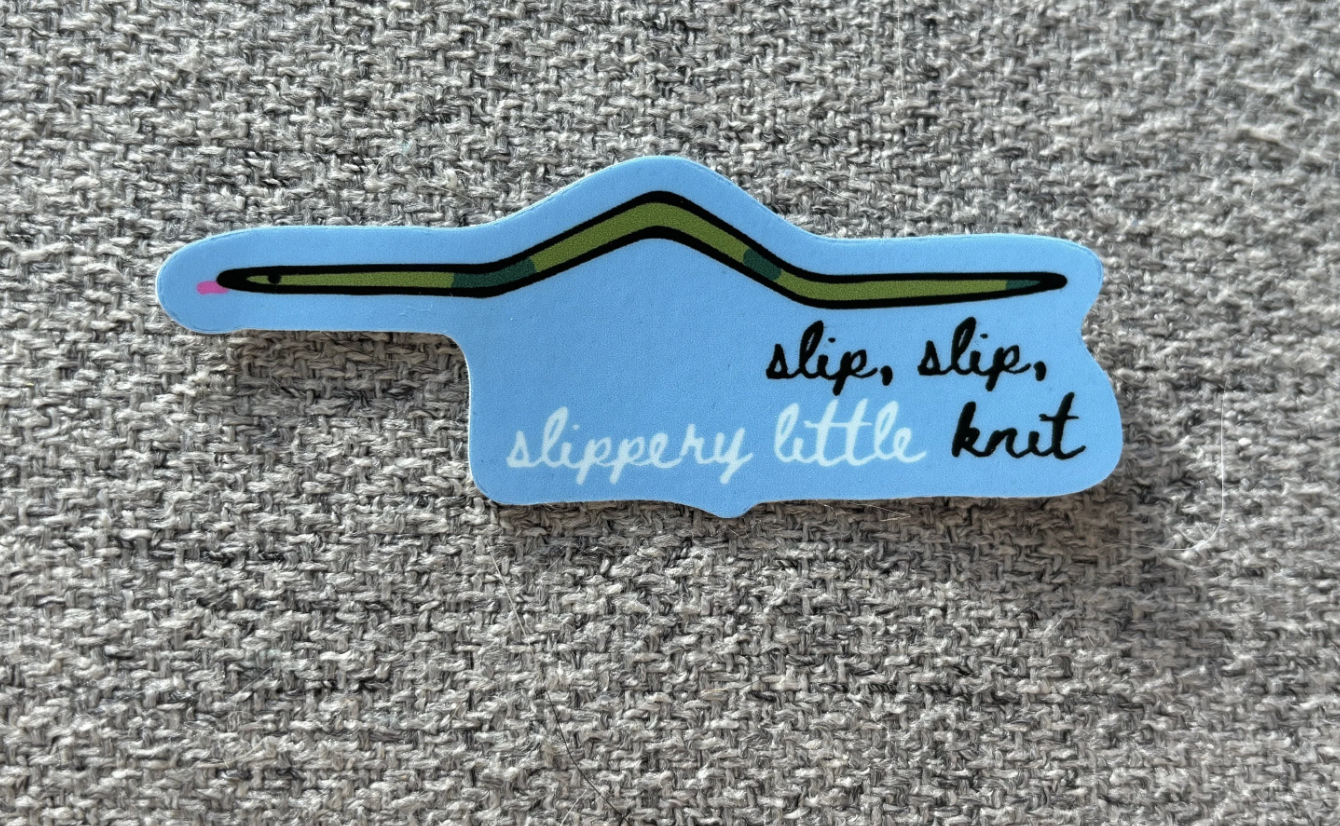 Vinyl Sticker Knitting Cable Snake