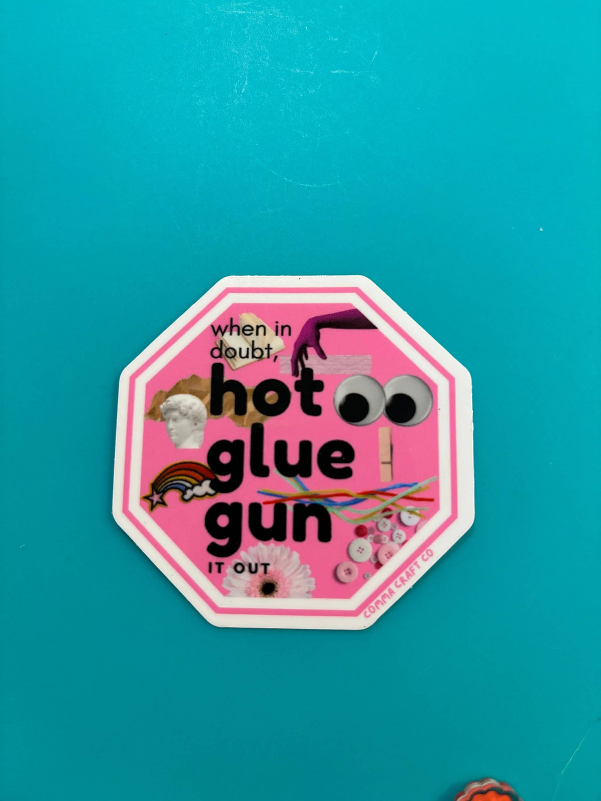 Hot Glue Gun Vinyl Sticker