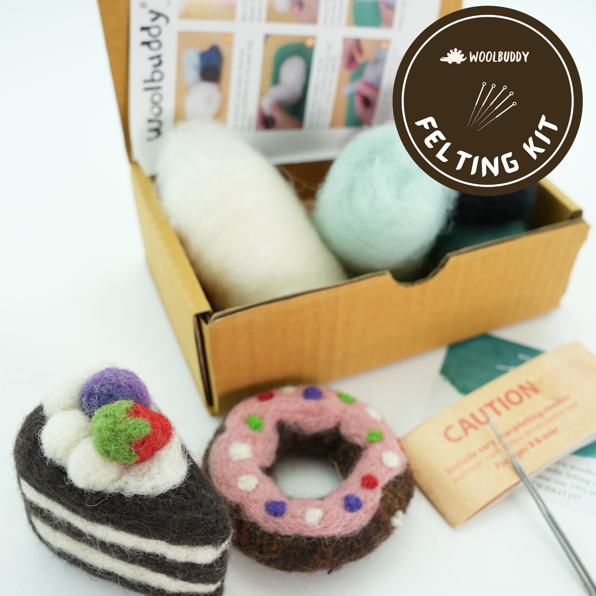 DIY Needle Felting Kit for Beginner - Make Your Own Dessert