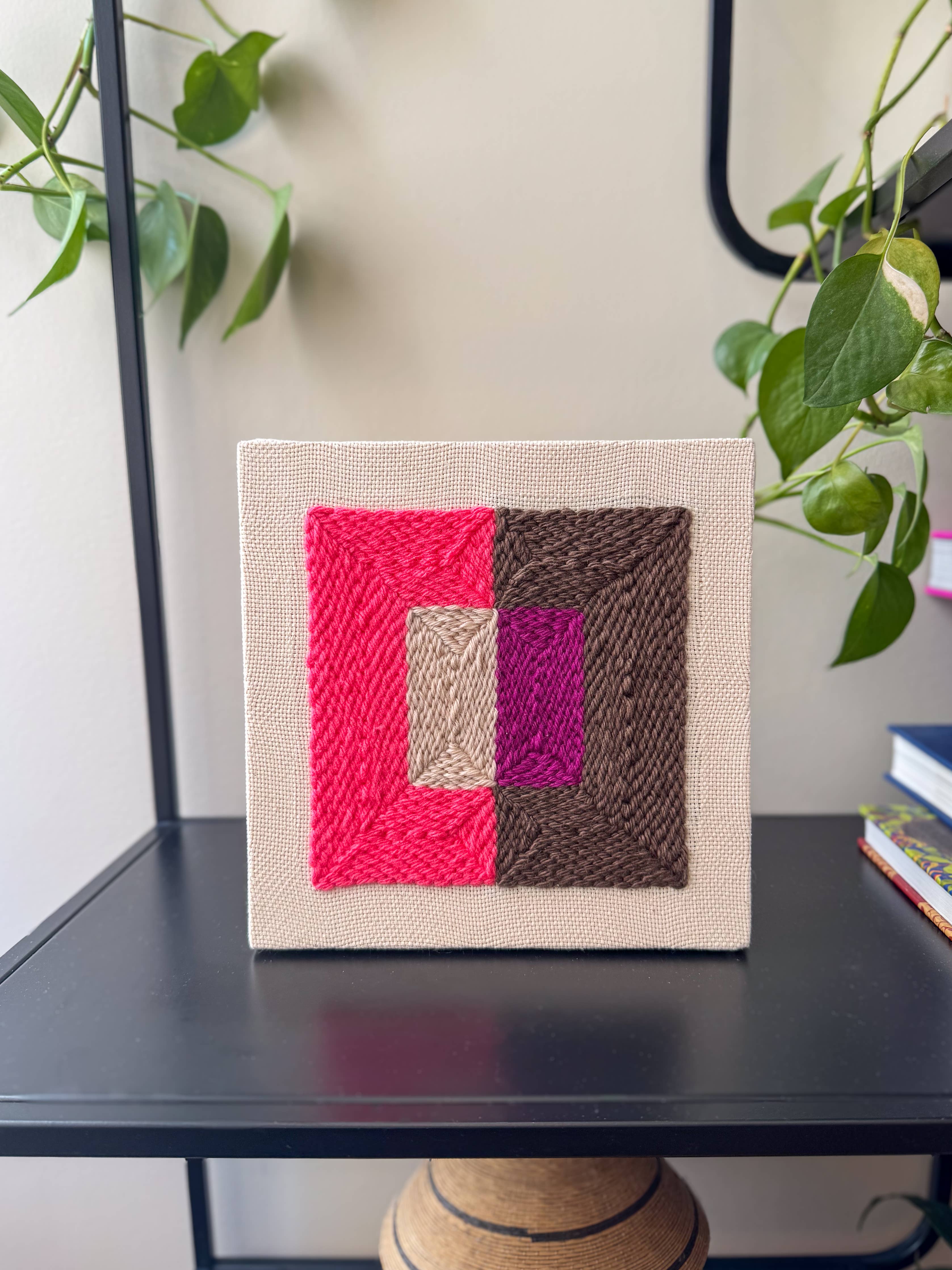 Color Plane Punch Needle Craft Kit