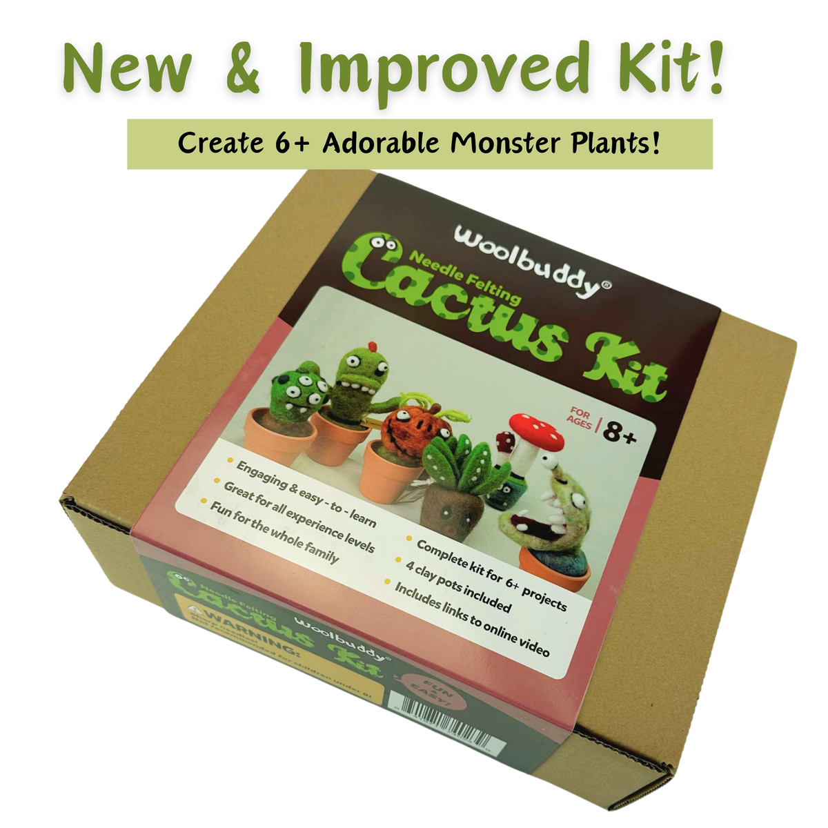 DIY Needle Felting Kit for Beginners – Make Your Own Cactus