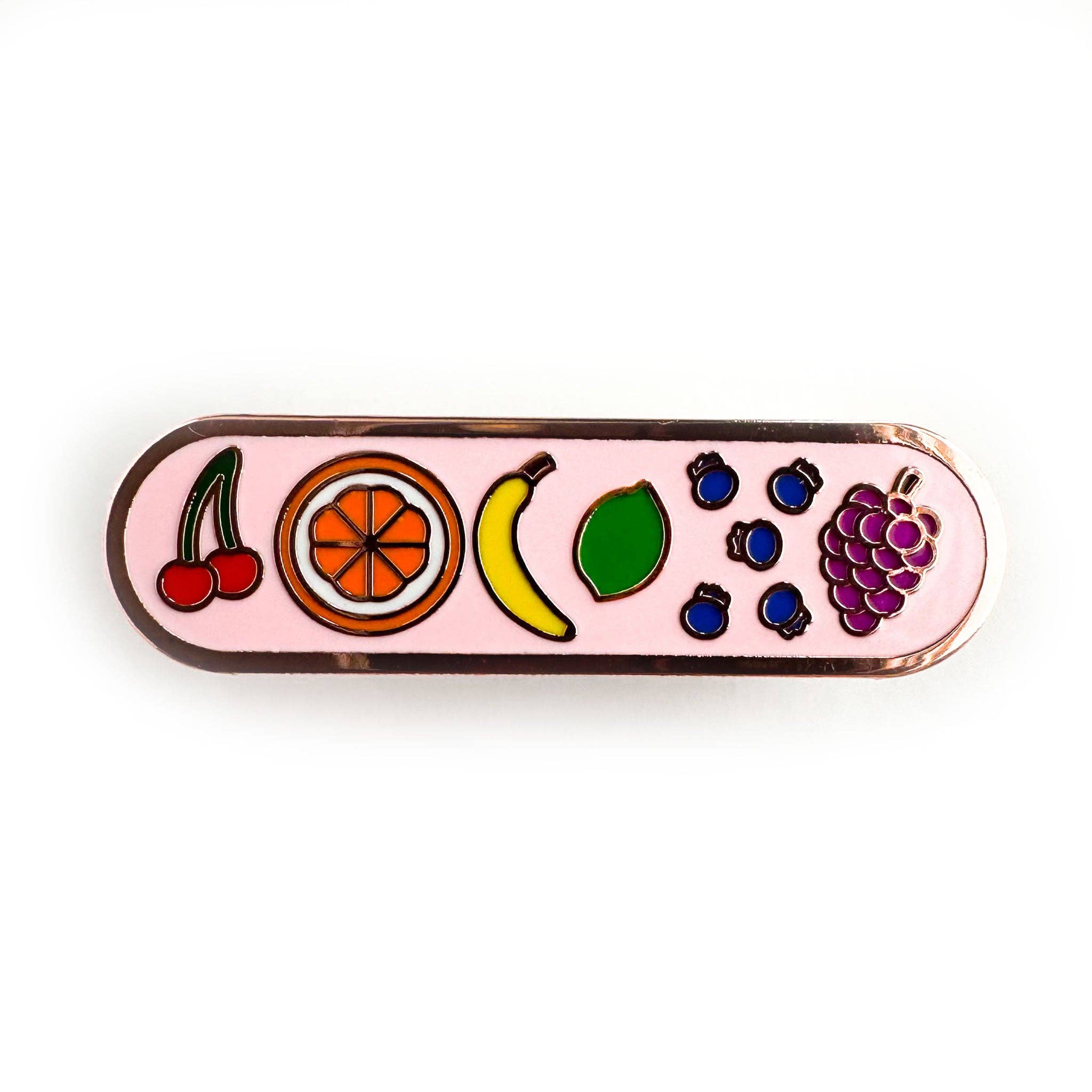 Fruity Personality Plaque Enamel Pin
