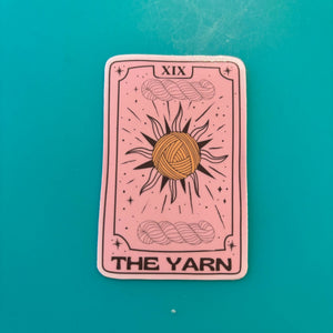 The Yarn Tarot Card Sun Moon - Vinyl Sticker