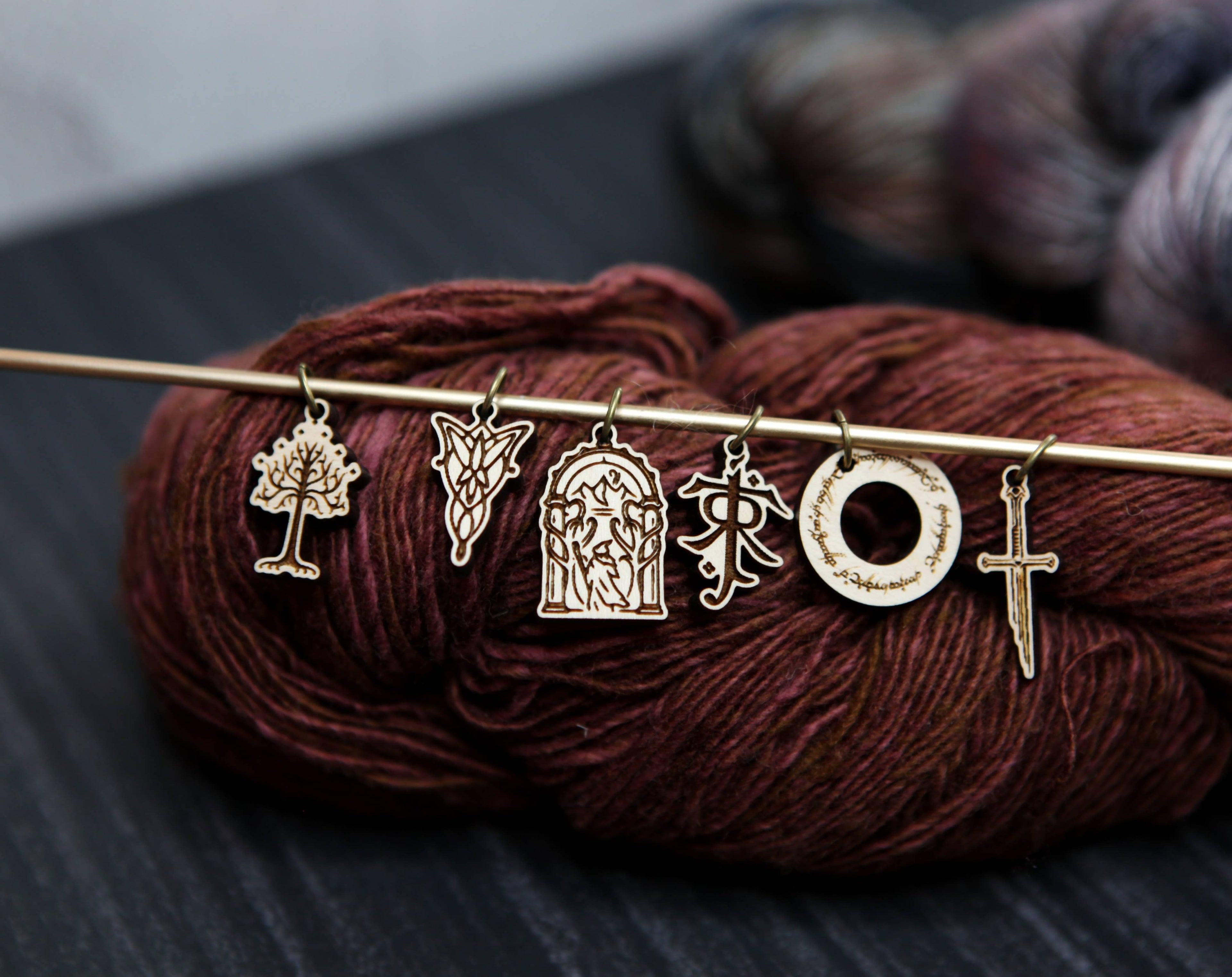 LOTR Tolkien Knitting Stitch Markers
