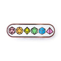 Dice Personality Plaque Enamel Pin