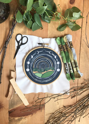 Moon Over Midwest Embroidery Kit
