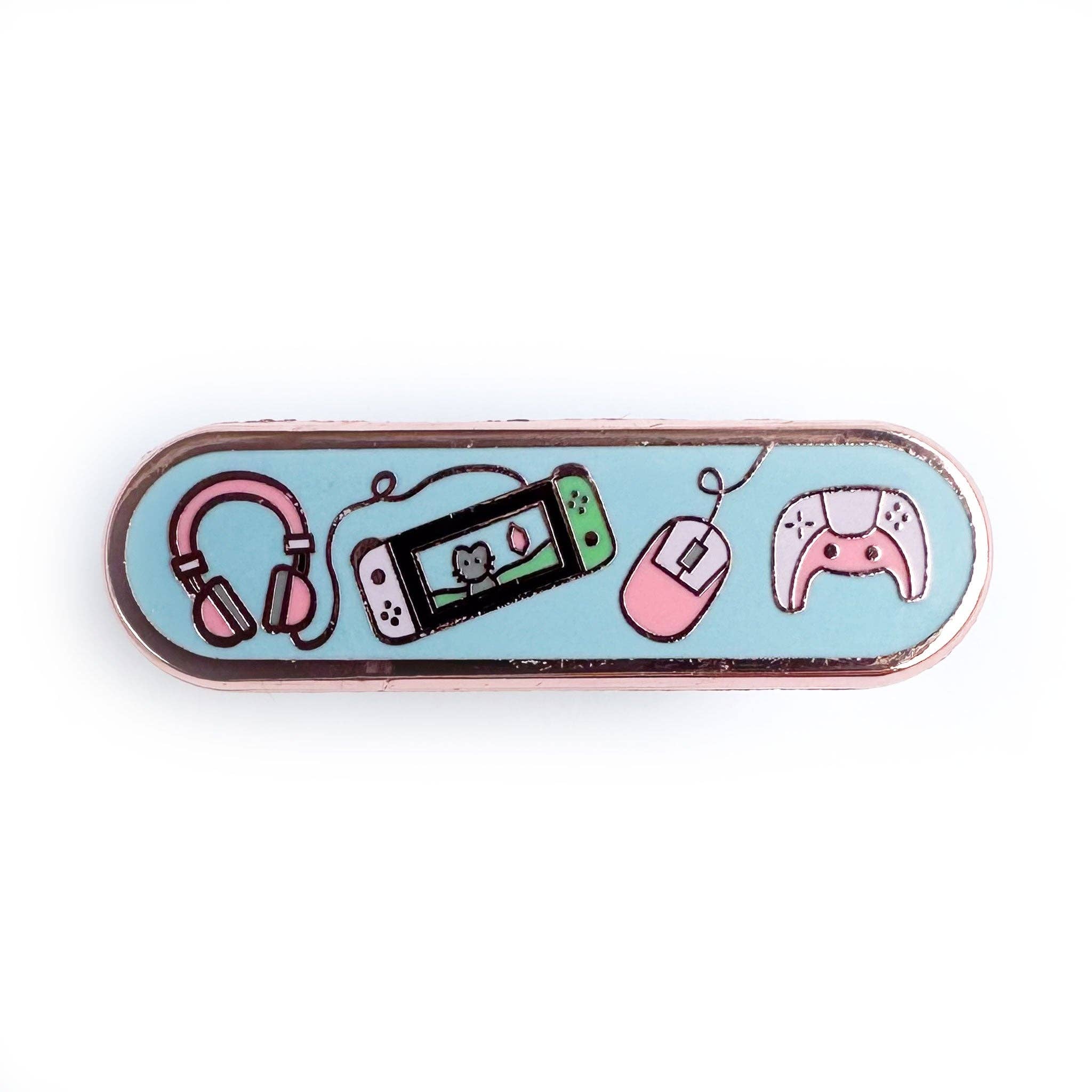 Gamer Personality Plaque Enamel Pin