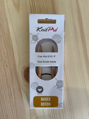 Knit Pro Basix Beech Fixed Circular Needles