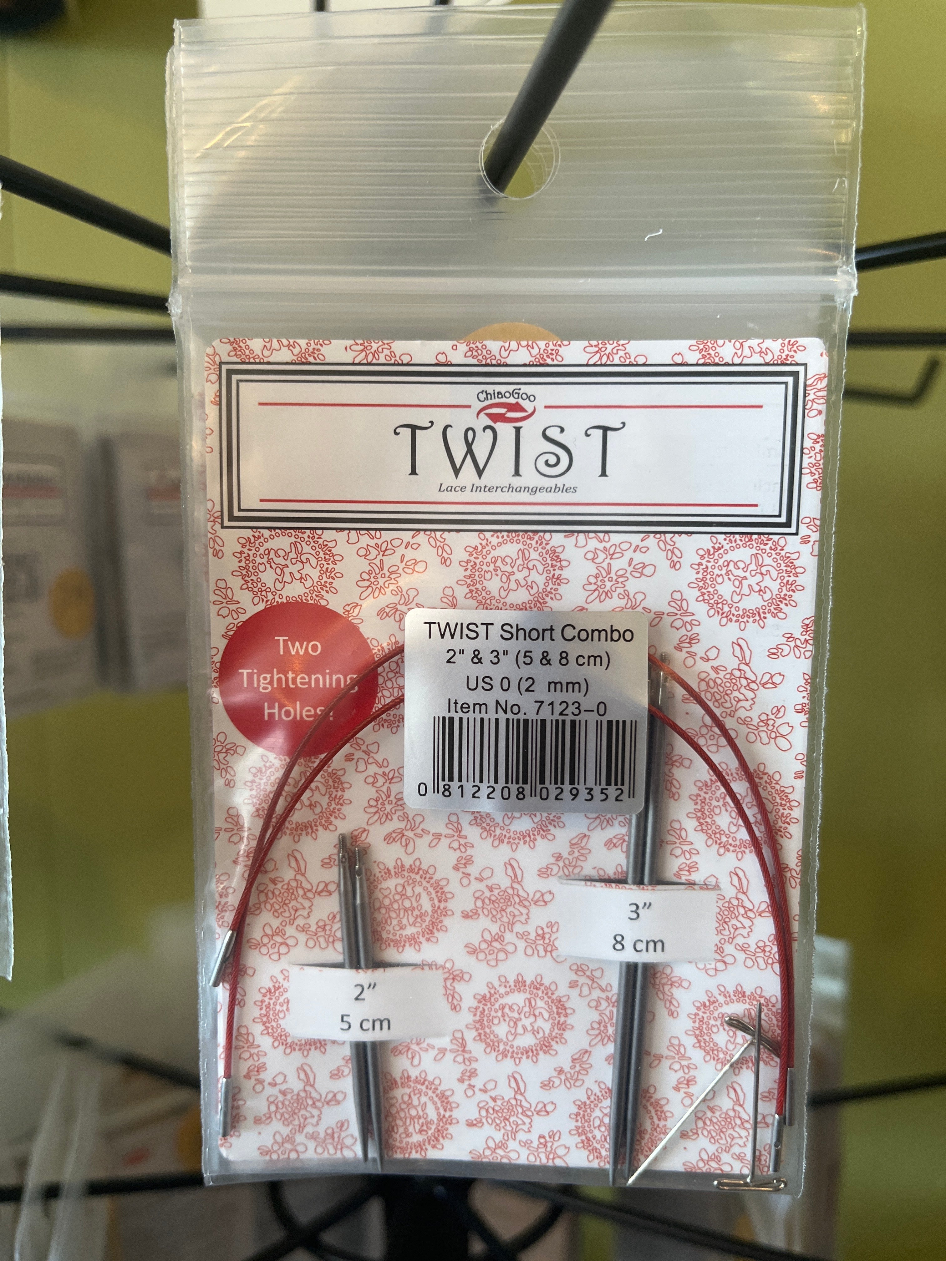 ChiaoGoo Twist Interchangeable Knitting Tips Short Combo