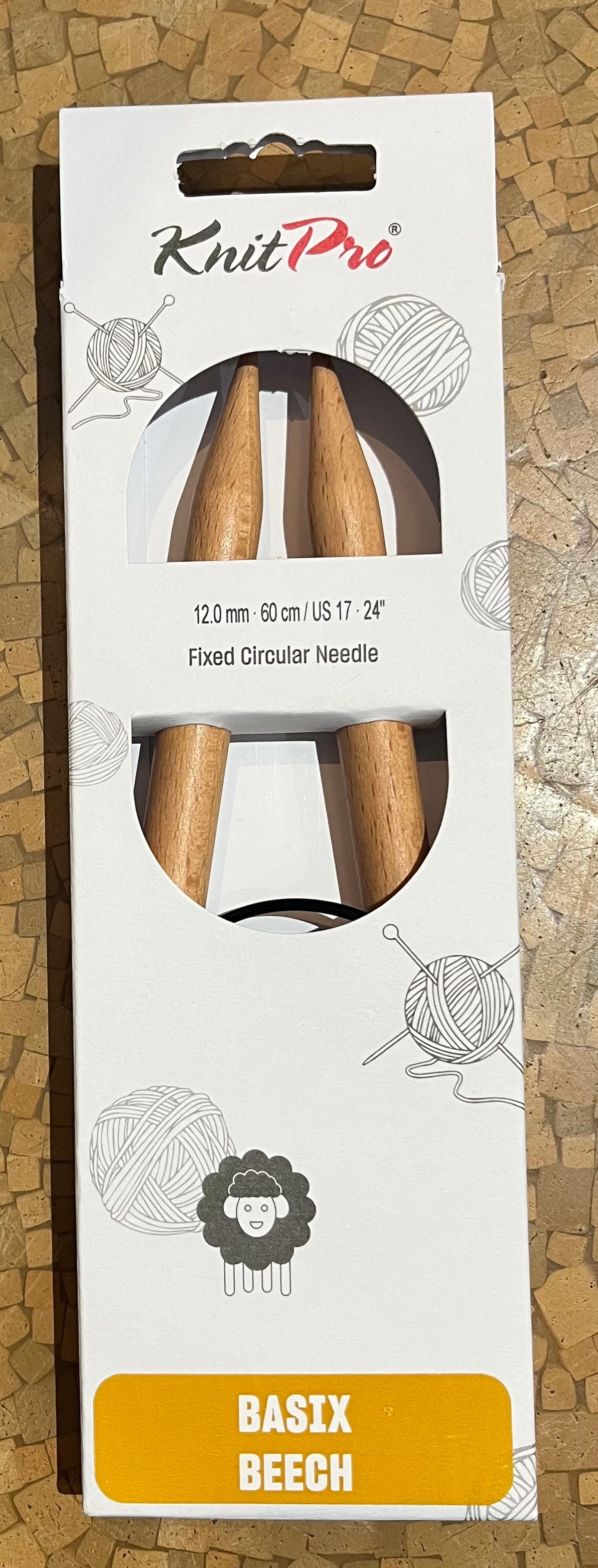 Knit Pro Basix Beech Fixed Circular Needles