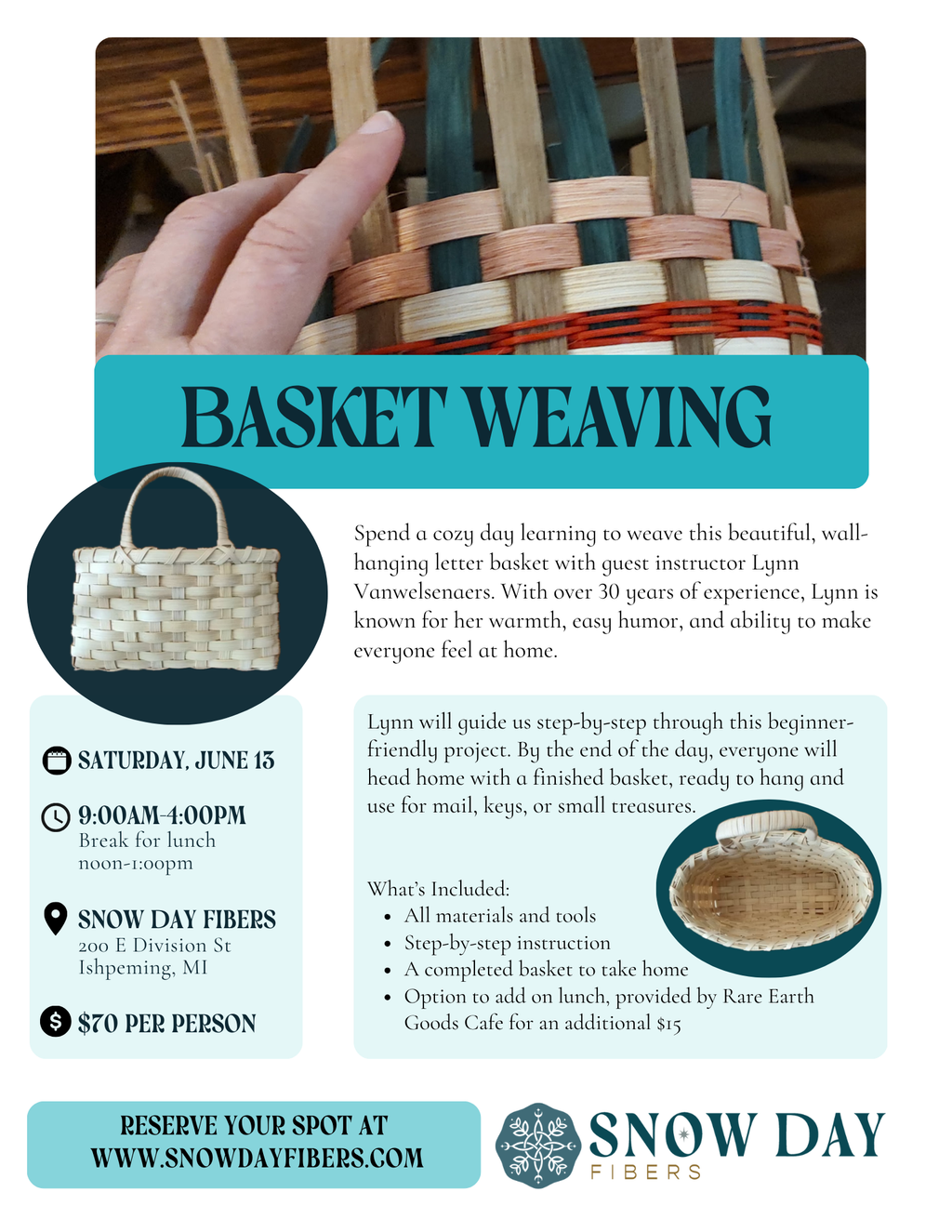 Basket Weaving Workshop 6/13