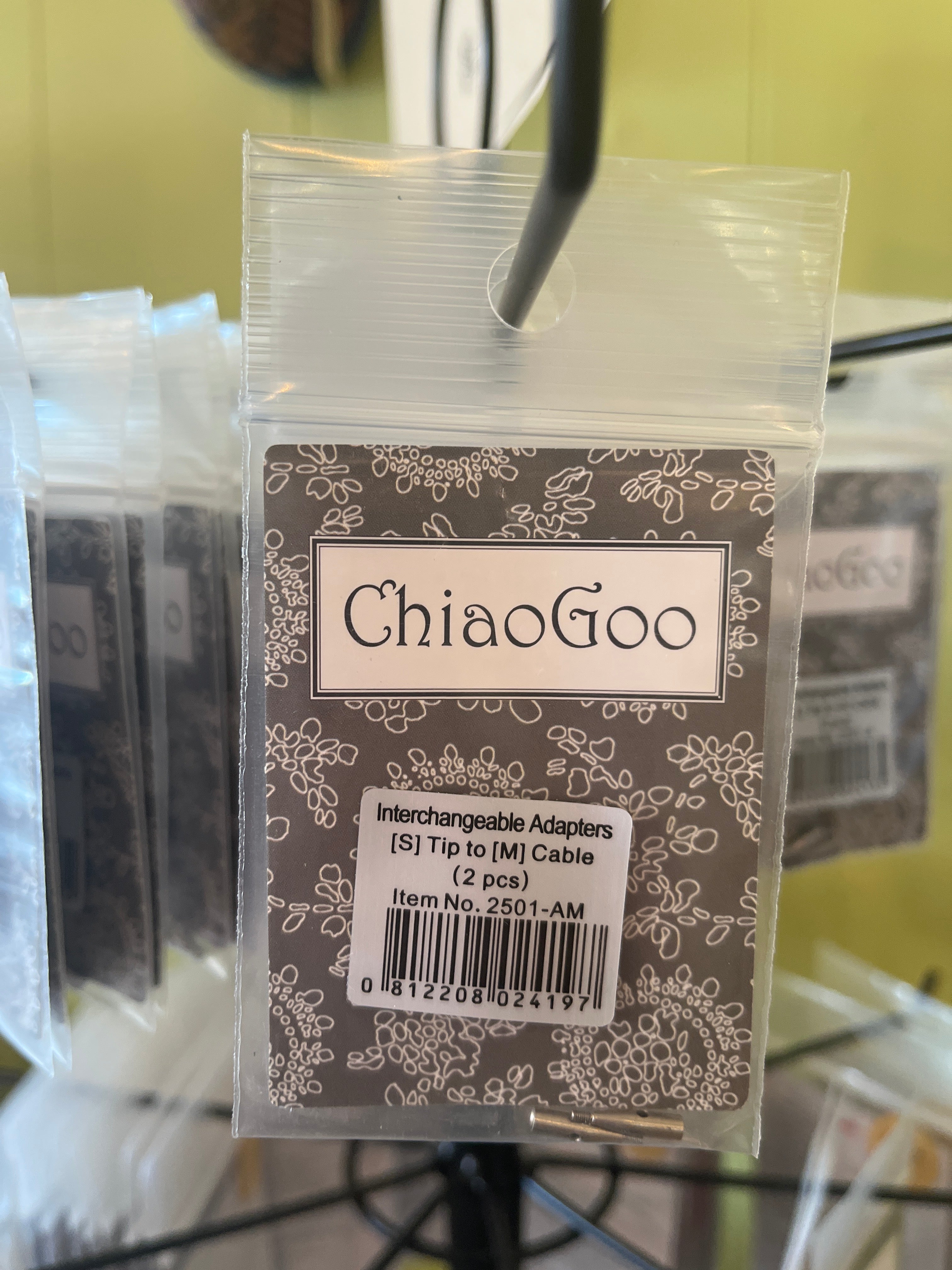 ChiaoGoo Interchangeable Adapters ([S] Tip to [M] Cable) (2ea)
