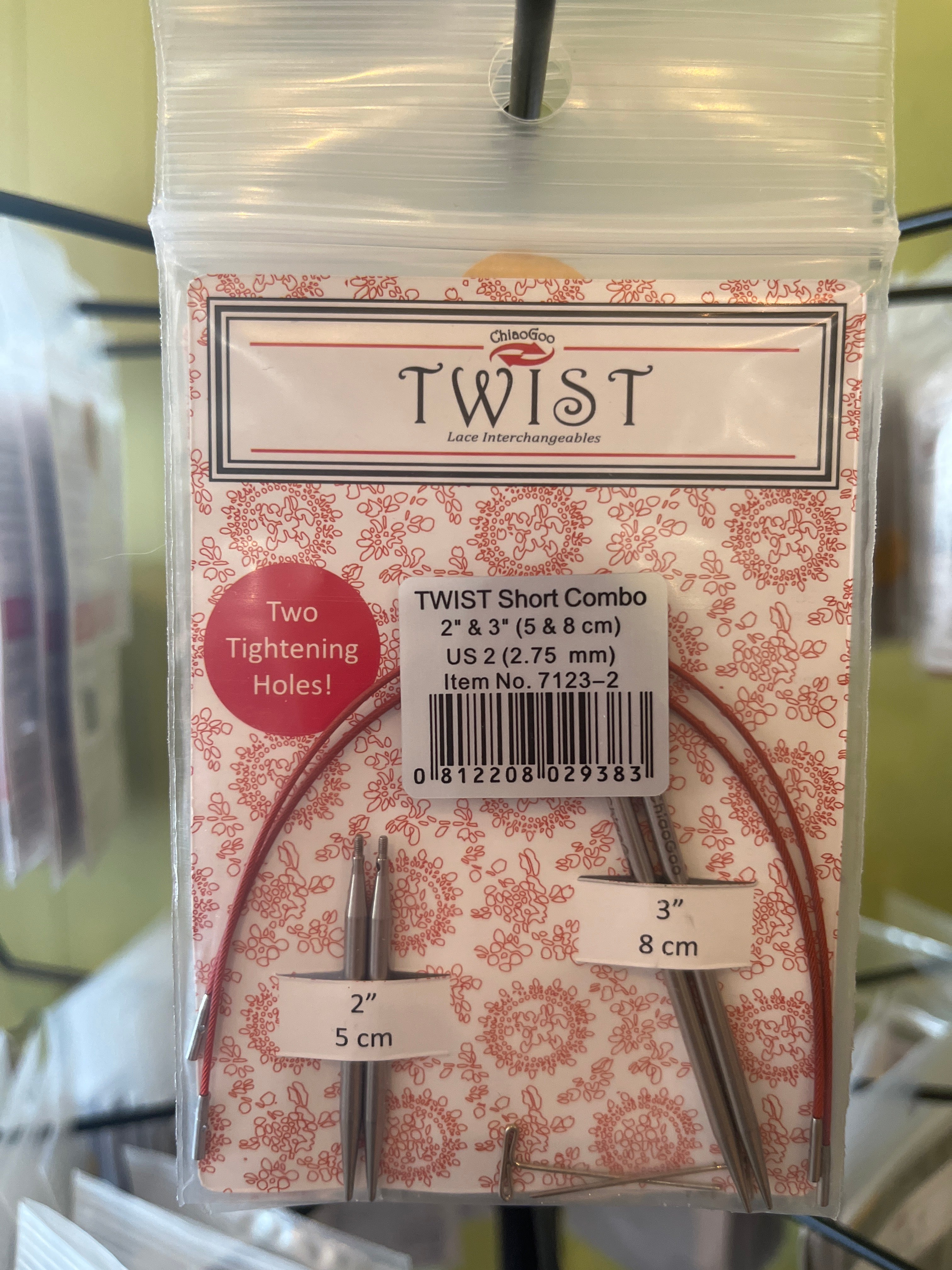 ChiaoGoo Twist Interchangeable Knitting Tips Short Combo