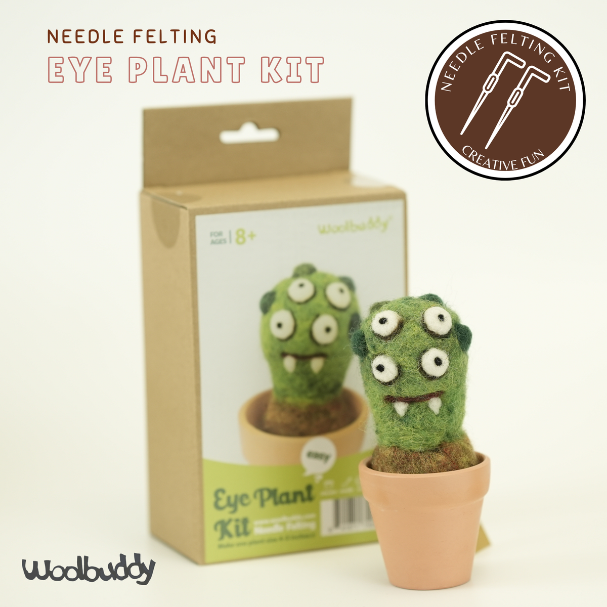 Needle Felting Monster Kit – Eye Plant Monster