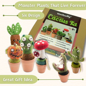 DIY Needle Felting Kit for Beginners – Make Your Own Cactus