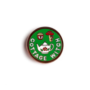 Cottage Witch Enamel Pin