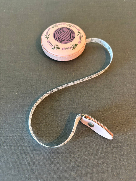 Tape Measure - Lavender Yarn Ball