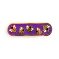Bees Pride Plaque Enamel Pin