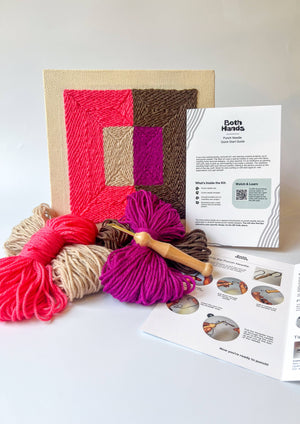 Color Plane Punch Needle Craft Kit
