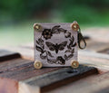 Walnut & Brass Moth-Engraved Flower Press Kit with Inserts