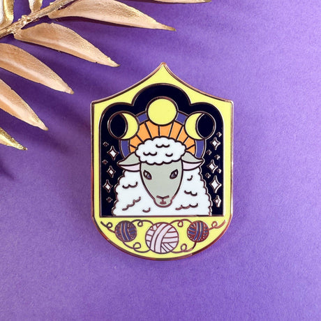 Cosmic Sheep Enamel Pin