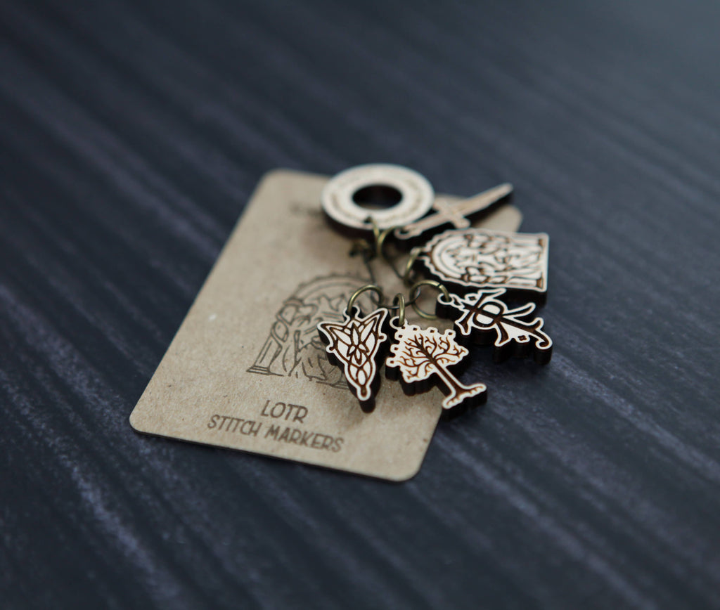 LOTR Tolkien Knitting Stitch Markers