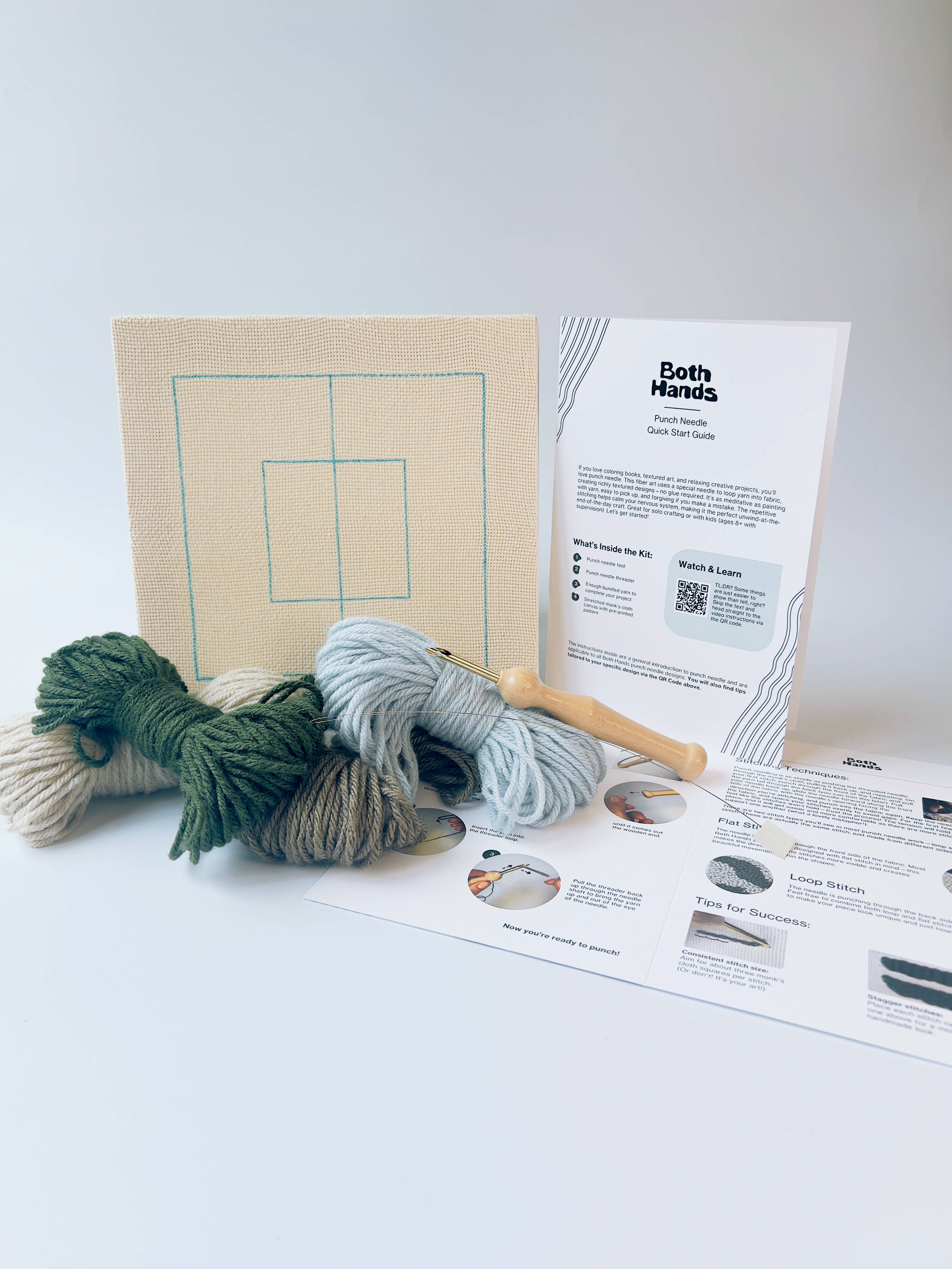 Color Plane Punch Needle Craft Kit