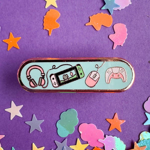 Gamer Personality Plaque Enamel Pin