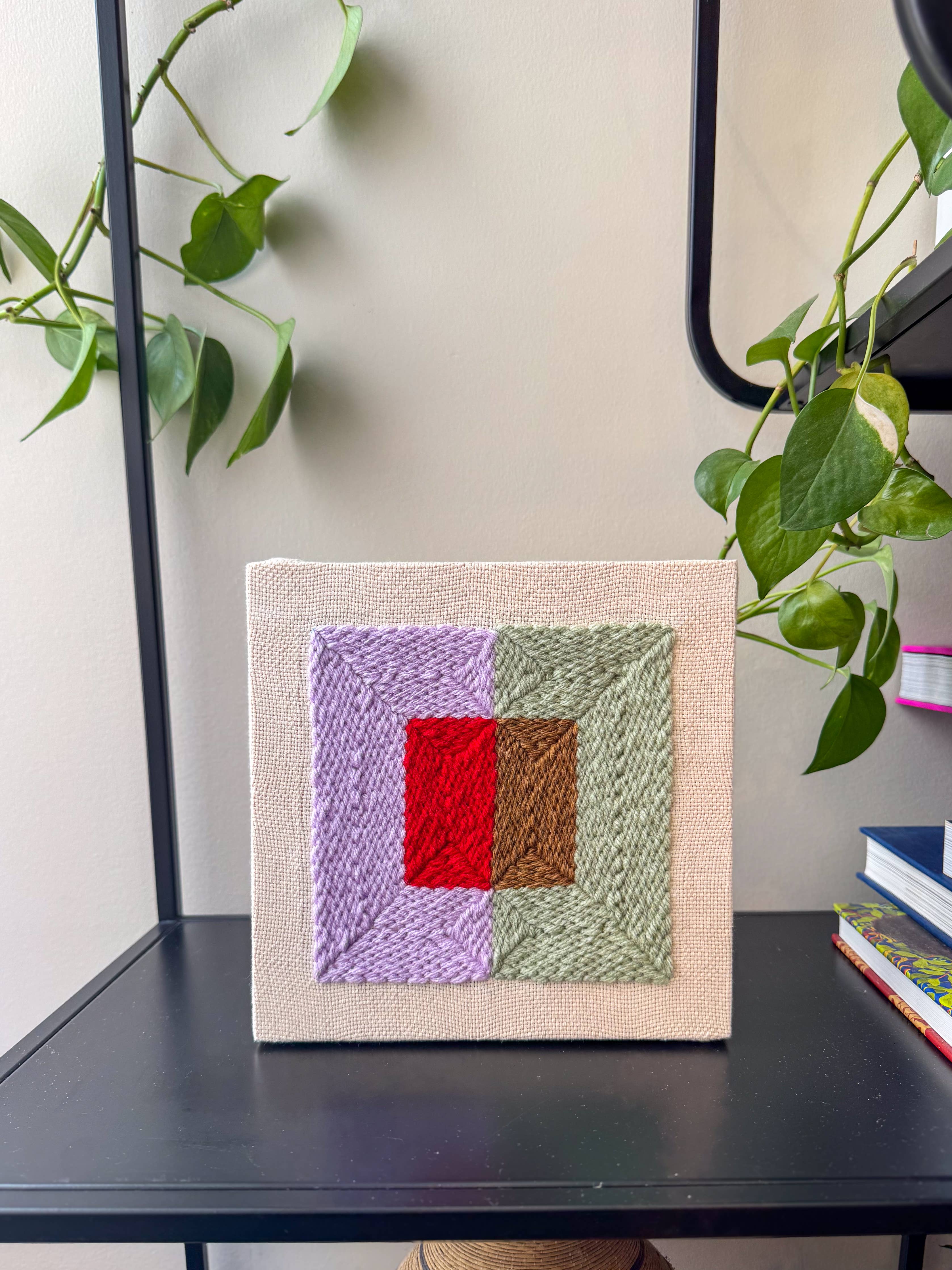 Color Plane Punch Needle Craft Kit